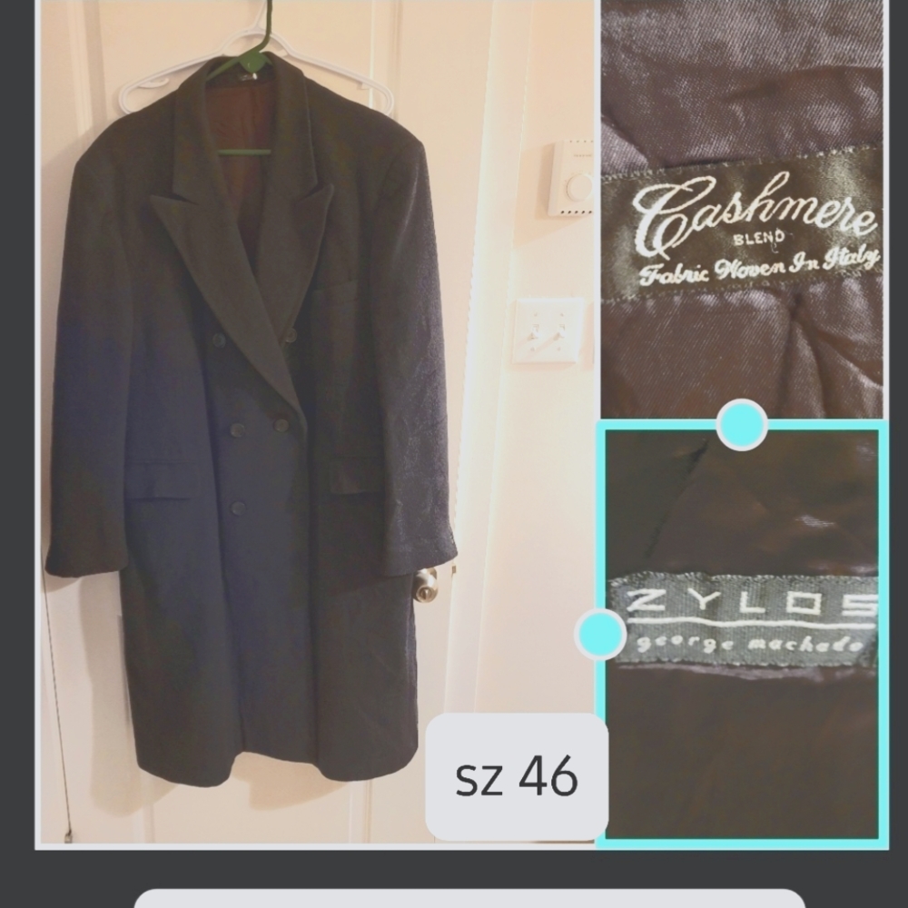 George machado cashmere mens pea coat